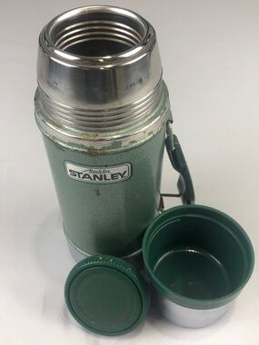 Aladdin Stanley Wide Mouth Thermos 1350B Vintage 24oz. Stopper & Cup Top (USA)